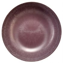 Article Élégant bol en plastique violet 37x10,5 cm - polyvalent pour la décoration - 3 pièces