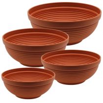Article Bol R en plastique terre cuite Ø 13 cm - 19 cm, 10 pièces
