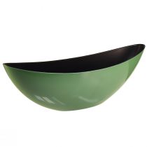 Article Bol demi-lune vert moderne en plastique 39 cm - polyvalent pour la décoration - 2 pièces