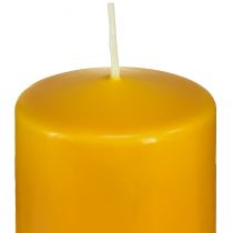 Article Bougie pilier PURE miel jaune bougies Wenzel 130/60mm