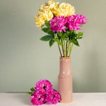 Article Fleur de renoncule artificielle, réplique détaillée pour la décoration du salon et du bureau, 55 cm, lot de 6