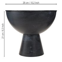 Article Coupe avec socle en métal coupe trophée anthracite Ø26cm H21cm