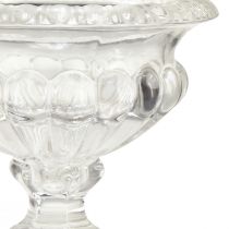 Article Bol en verre classique avec base au design vintage – Transparent, Ø13 cm x 11 cm – Utilisation polyvalente pour la décoration de trophées