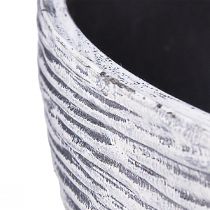 Article Bol rond bac à plantation gris noir Ø45cm H22,5cm
