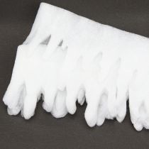 Article Guirlande de glaçons en polaire neige blanche ou pailletée 9×200cm 6pcs