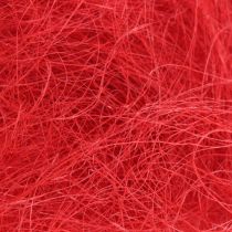 Sisal rouge, décoration de Noël, laine de sisal 300g