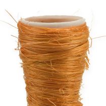 Vase en sisal orange Ø 3 cm L. 30 cm 12 p.