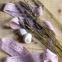 Article Ruban de dentelle violet ruban décoratif fleur printemps l 18 mm l 20 m