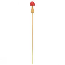 Article Bouchon de fleur champignon bouchon décoratif en bois rouge Ø2,5cm 8 pièces