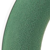 Article Couronne florale en mousse OASIS®, anneau vert, H3 cm, Ø25 cm, 6 pièces