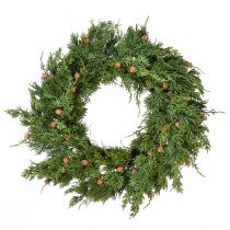 Article Couronne de sapin Thuya avec base de bourgeons couronne de vigne Ø50cm
