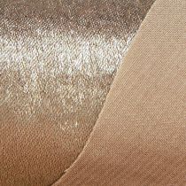 Article Ruban de table effiloché beige doré vintage L47cm L1,5m
