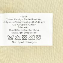 Article Chemin de table Noël sapins vert 140x41,5cm