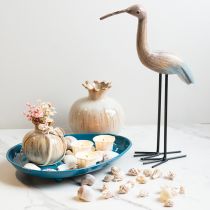 Article Bol de table en métal, objet de décoration élégant et fonctionnel pour les espaces de vie, 28 cm