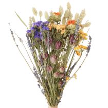 Article Bouquet de fleurs séchées violet orange grain de lavande de mer 55cm