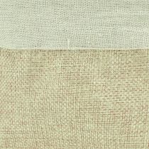 Article Jardinière Panier en Tissu de Jute Utensilo Naturel Ø21cm H19cm 3pcs