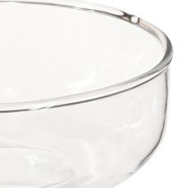 Article Vase bulbeux en verre Rikkie transparent Ø13cm H10cm 2pcs