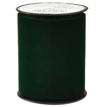 Article Ruban velours vert ruban large velours vert foncé 100mm 8m