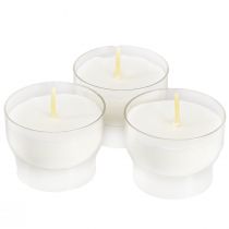 Article Bougies votives blanches avec coupelle Ø4,3cm 25 pcs