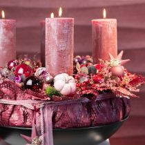 Article Papier cadeau nid d'abeille rouge foncé L50,5cm L2500cm