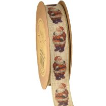 Article Ruban de Noël ruban rustique Père Noël 25 mm 15 m