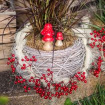 Article Guirlande de Noël guirlande de baies artificielles rouge 180cm