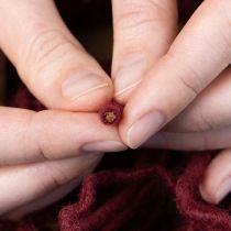 Article Fil à mèche, cordon de laine, Bordeaux, 55 m, art floral, loisirs créatifs, bricolage