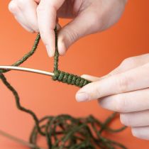 Article Cordon en laine verte avec fil doré, 5 m x 5 mm avec fil métallique, pour la décoration et les loisirs créatifs