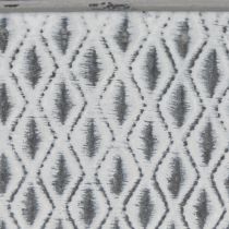 Article Coupe rectangulaire en zinc motif losanges 22x12 cm