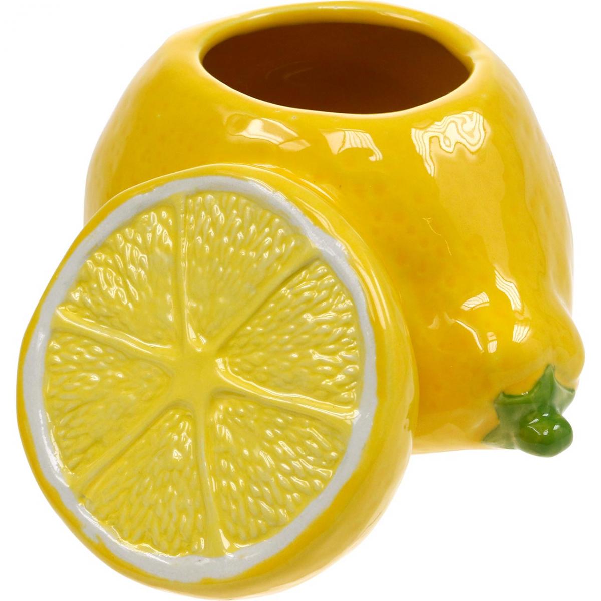 Floristik24.fr Pot décoratif citron vase agrumes céramique décoration