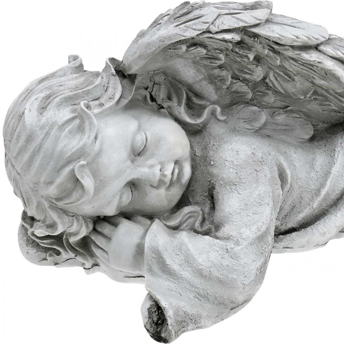 Engel Sculpture en Pierre Résistant aux Intempéries Artificielle Tombe Grab Engel 
