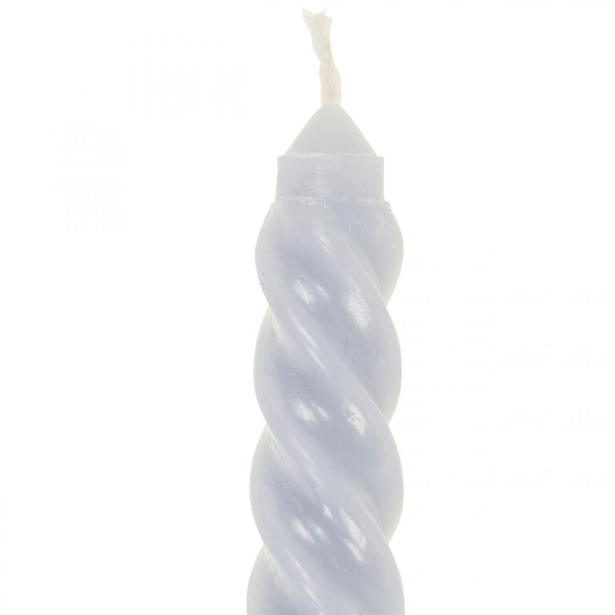 Bougies Torsadées En Spirale - Lot De 4, Inodores, Longue Durée, Pour Décoration Fête Ou Romantique