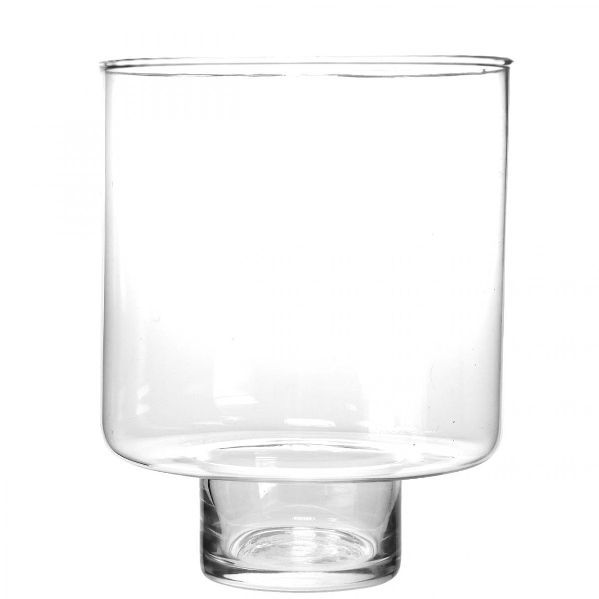 Floristik24.fr Vase en verre avec pied ROY décoration verre lanterne