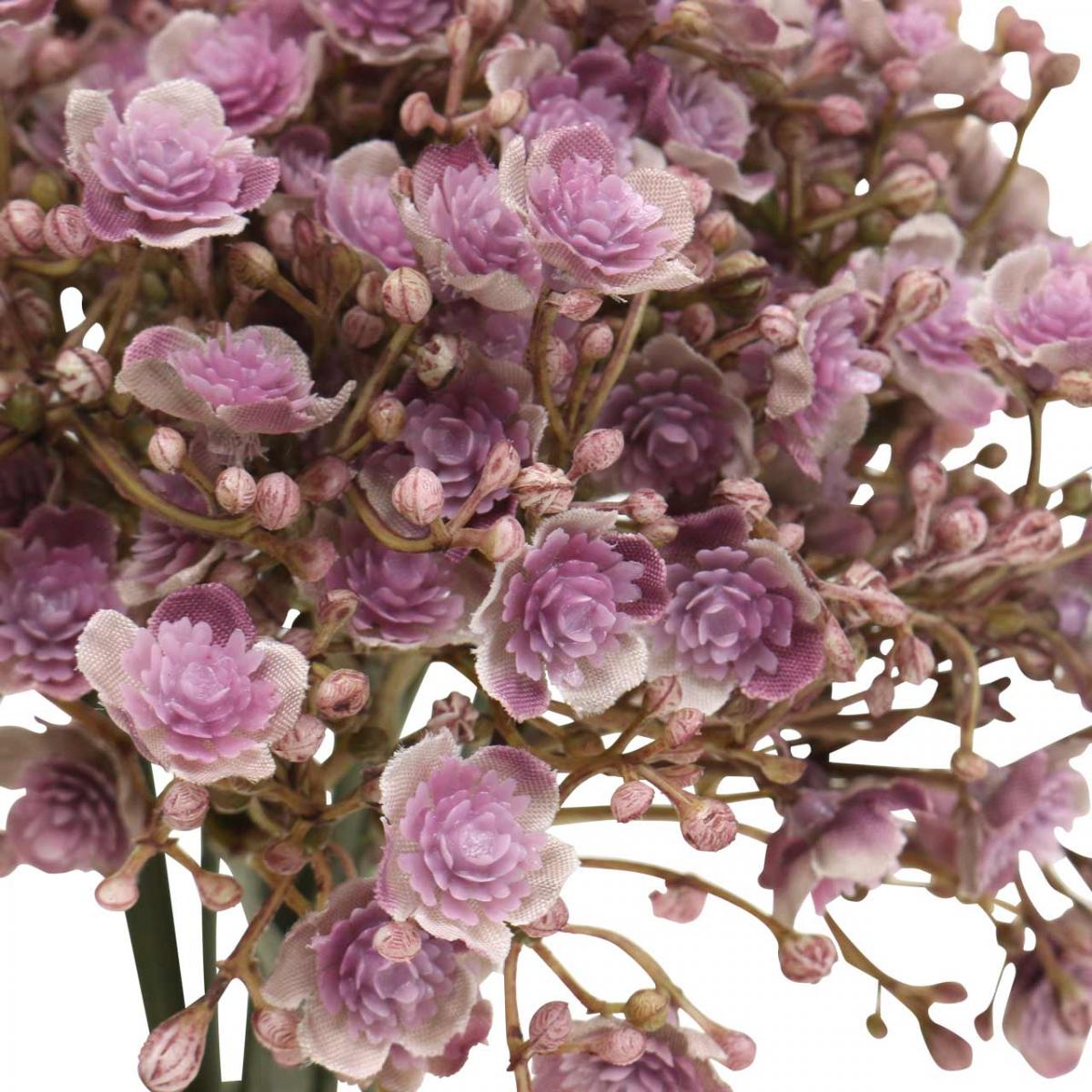 Decoration Fleurs Sechees Eucalyptus Gypsophile Violette