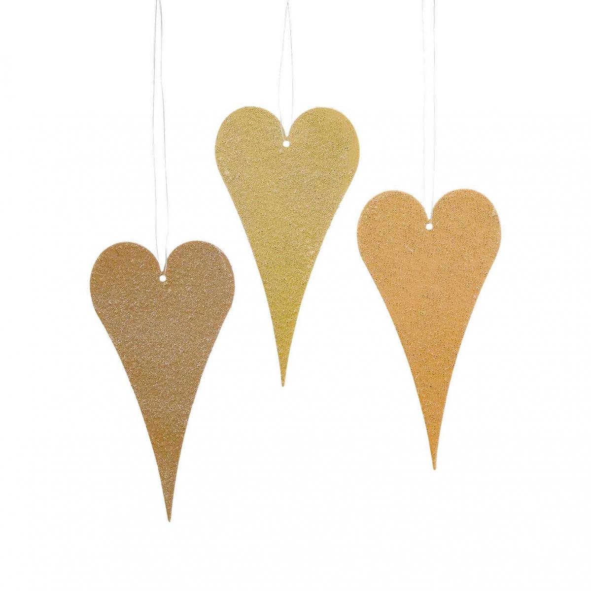 Cœurs En Bois à Suspendre Artemio - Lot De 4, Tailles 6 Et 8 Cm - Déco Naturelle Pour Porte, Fenêtre, Sapin, Mobile - À Personnaliser