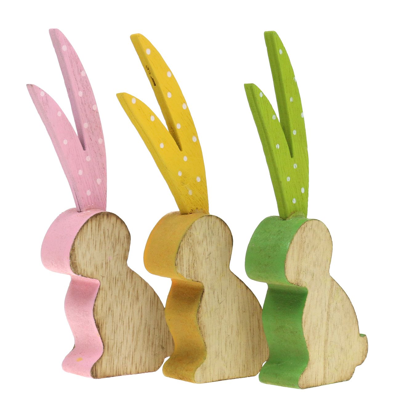 Pâques lapin - décoré des œufs et mignonne lapin dans ensoleillé