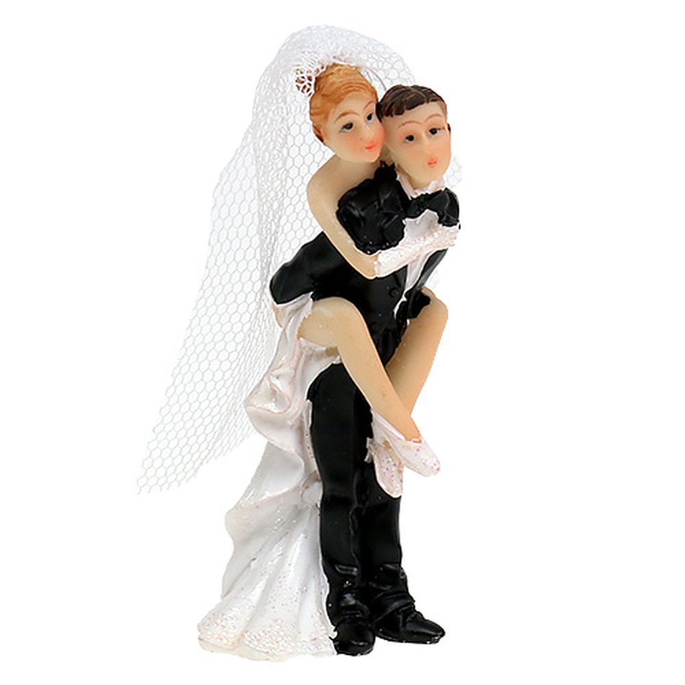 Floristik24 Fr Figure De Mariage Comme Une Mariee Et Le Marie Drole 8cm 7072 30 Articles De Decoration