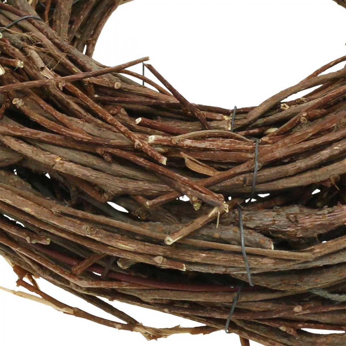 Lot De 6 Couronnes En Vigne Naturelle - 25 Cm De Diamètre - Anneaux De Base Pour Décorations DIY Noël, Mariage, Saisons