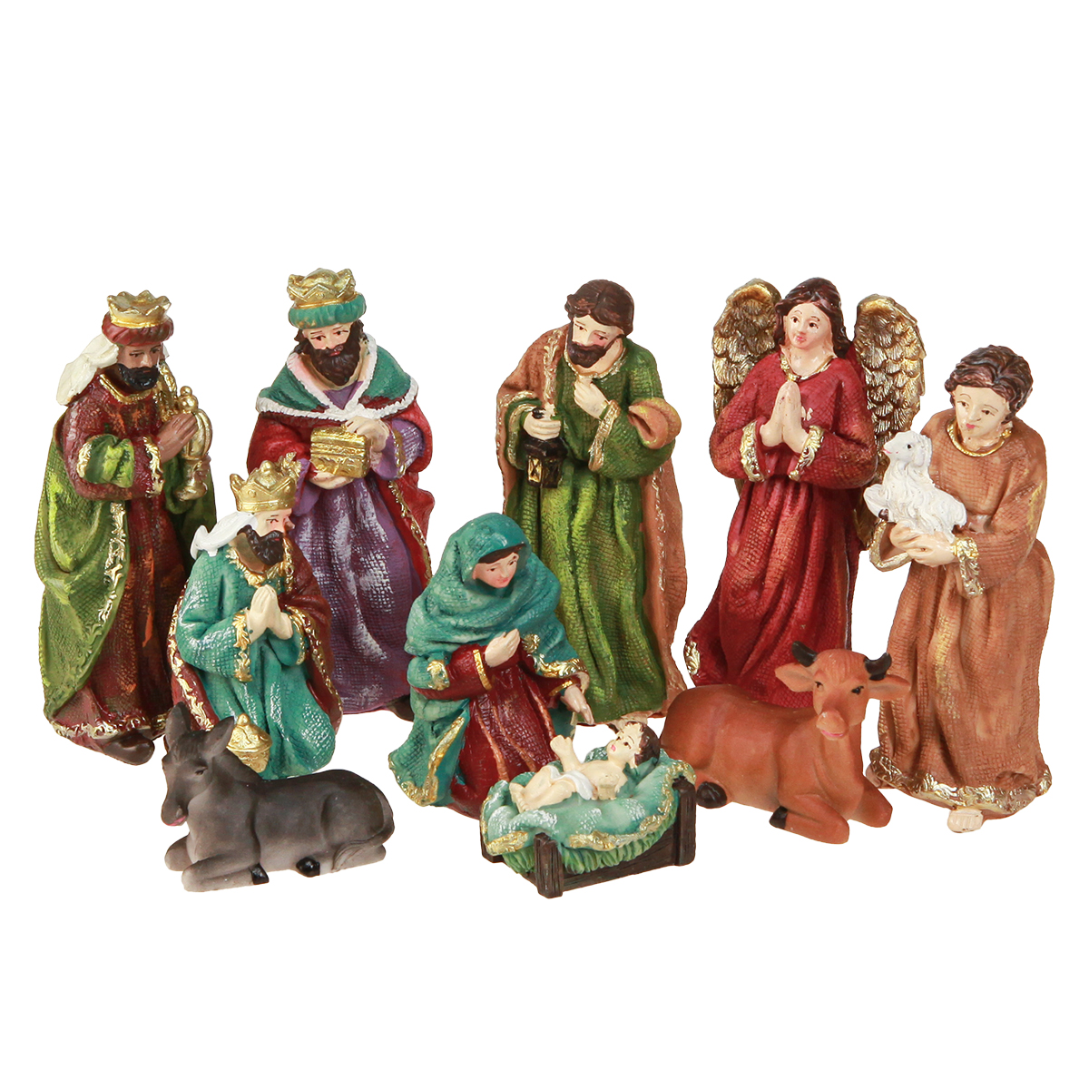 Photophores De Noël En Verre - Lot De 4 Avec Scènes De La Nativité - Décoration Table, Cheminée - Pour Bougies ≤7 Cm