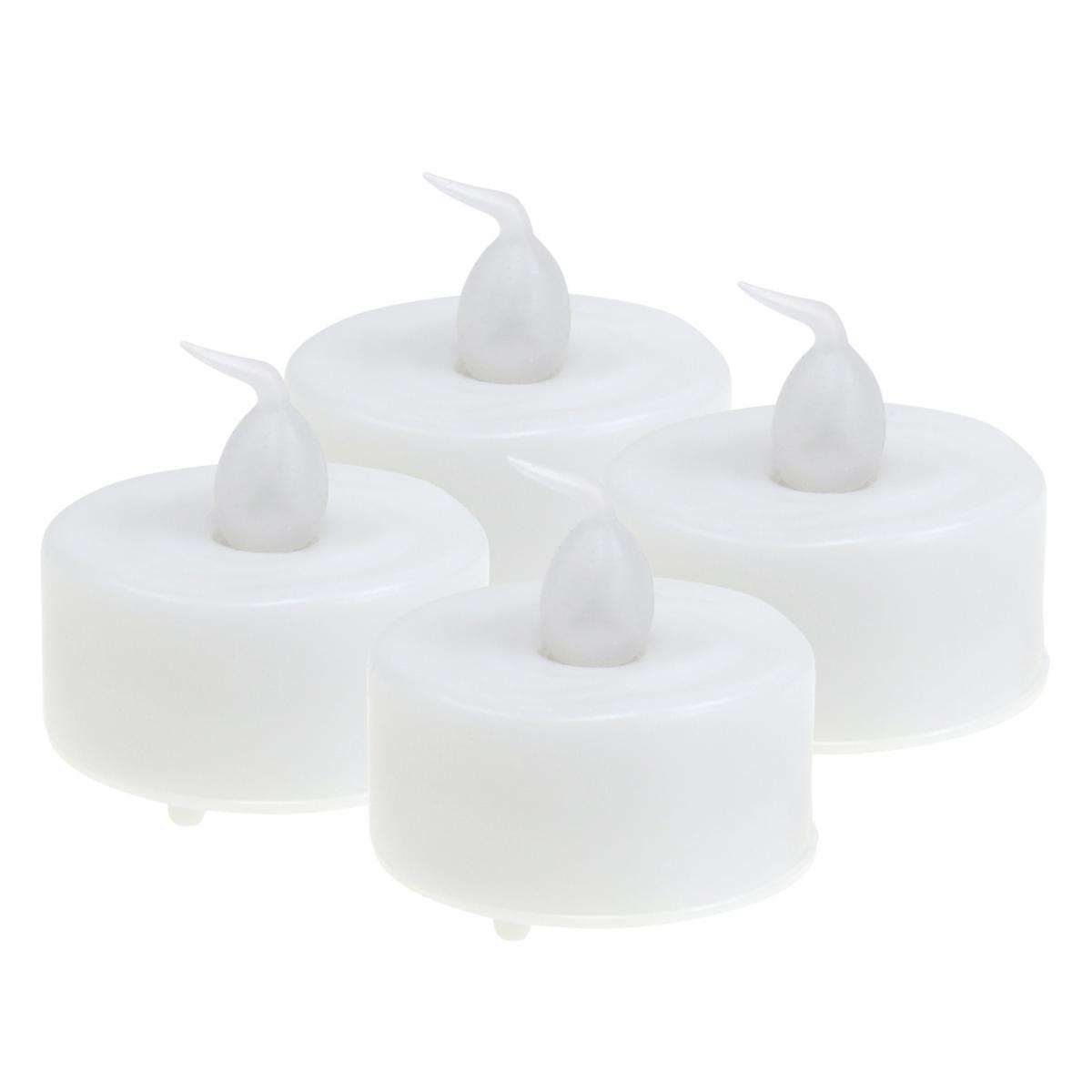 Bougies chauffe-plat Coeur 4 cm blanc