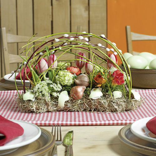 Décoration de table en brique mousse florale 29cm x 12cm x 8.5cm 4pcs