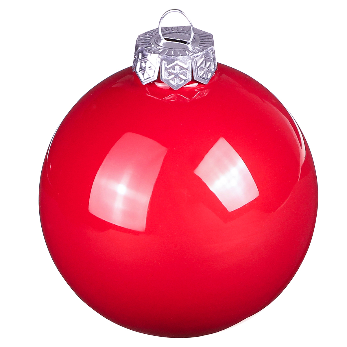 Boules De Noël Rouges En Forme De S – Lot De 4 Boules Avec Paillettes, 8 Cm, Décoration Sapin