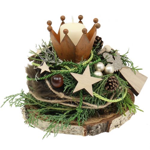Floristik24 Disque en bois naturel 25cm - 30cm
