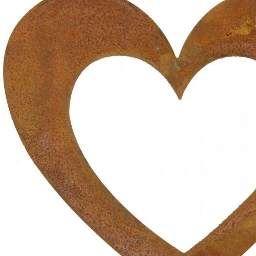 Article Coeur rouille décoration de jardin coeur en métal 10cm 12pcs