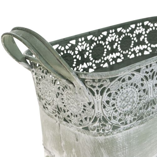Floristik24 Bol décoratif en métal fleur bol anse 25,5/30/35,5cm lot de 3