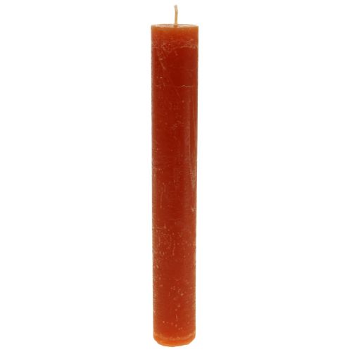 Bougies bâton colorées bougies marron 34×240mm 4pcs