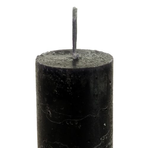 Article Bougies bâton teintées bougies noires 34×240mm 4pcs