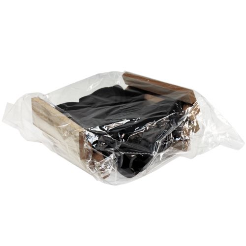 Article Oiseaux décoratifs oiseaux en bois noirs décoration en bois printemps 13,5 cm 6 pcs
