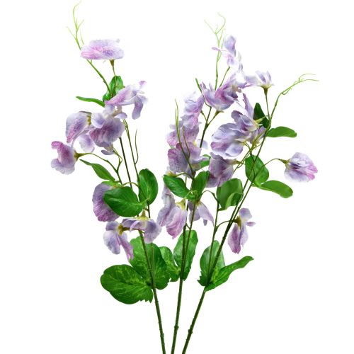 Floristik24 Fleurs Artificielles Vesce Pourpre Vicia Fleurs De Jardin 61cm 3pcs