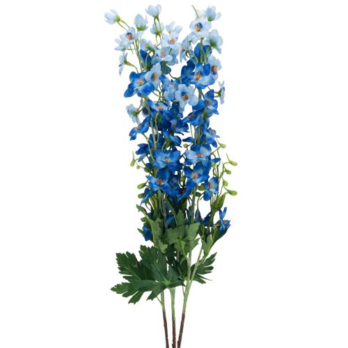 Floristik24 Delphinium Delphinium Fleurs Artificielles Bleu 78cm 3pcs
